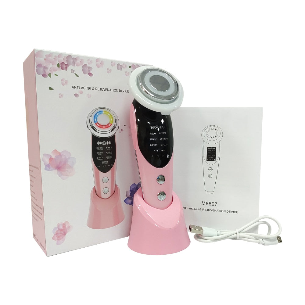 LED Facial Massager Skin Rejuvenation,Skin Moisture,Skin Tightening,Facial Clean,Dead Skin Removal,Anti-acne,Blemish Removal,Anti Wrinkle,Whitening,Lifting