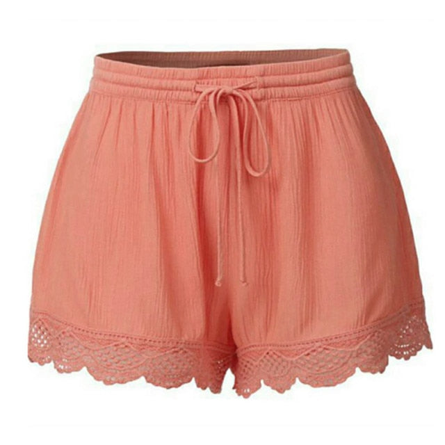 Lace Trim Shorts