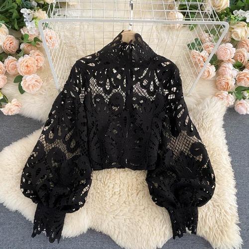 Black Lace Blouse