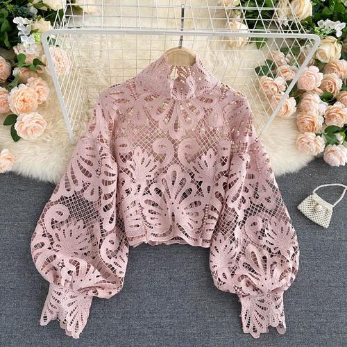 Pink Lace Blouse