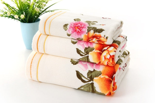 Luxury 100% Cotton Beach Towel & Bathroom Set