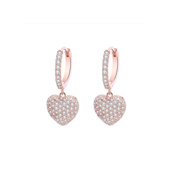 Heart Drop Earrings