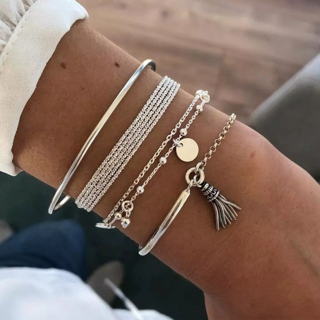 Four Piece Boho Bracelet