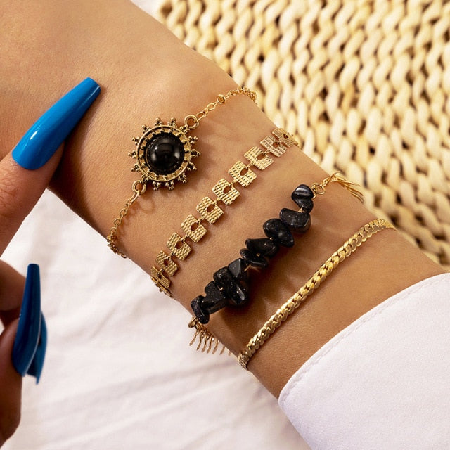 Four Piece Boho Bracelet