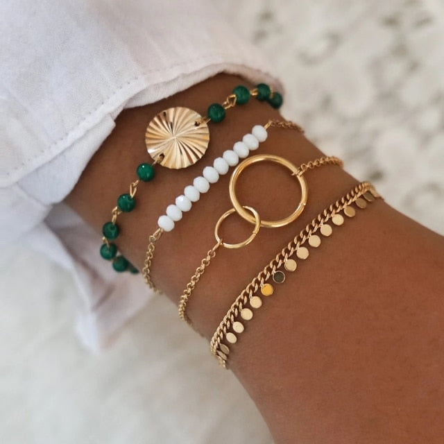 Four Piece Boho Bracelet