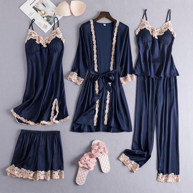 Five Piece Sleepwear Navy