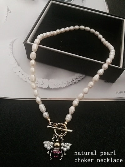 Handmade Pearl Bee Jewelry