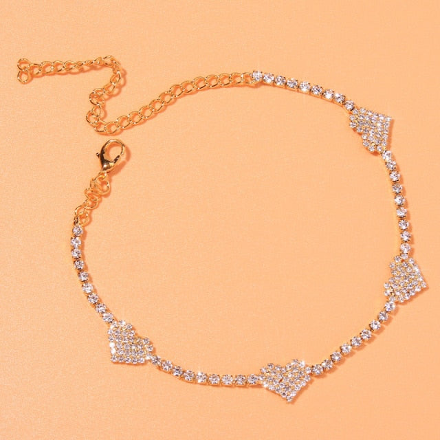 Rhinestone Anklet