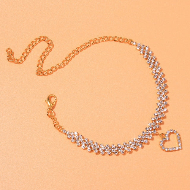 Rhinestone Anklet