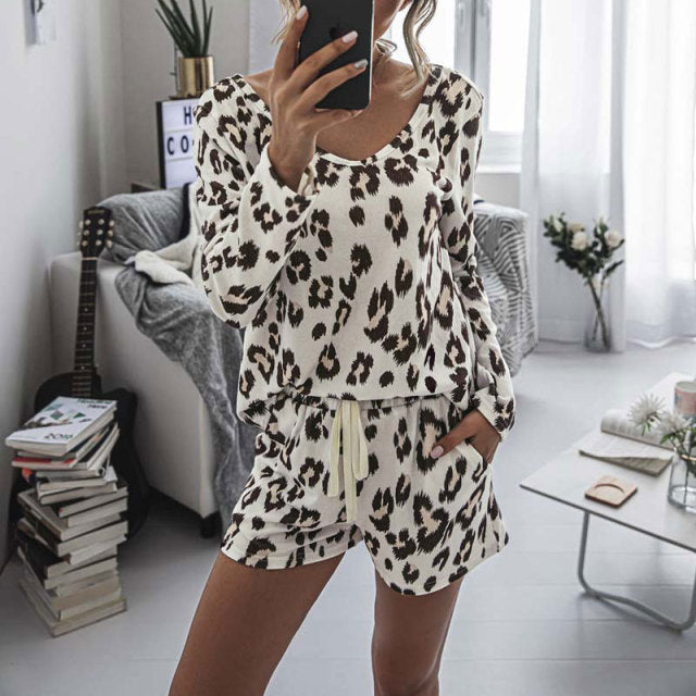 Leopard Pajama Set