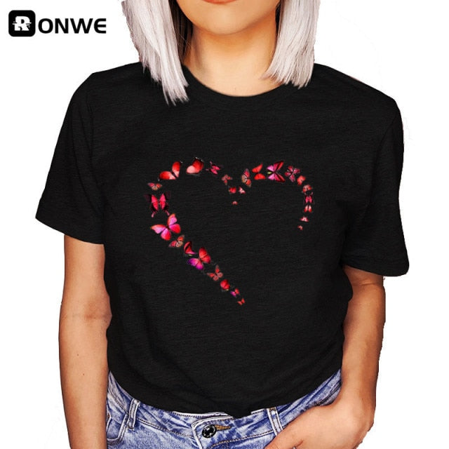 Leopard Heartbeat Short Sleeve T-Shirt