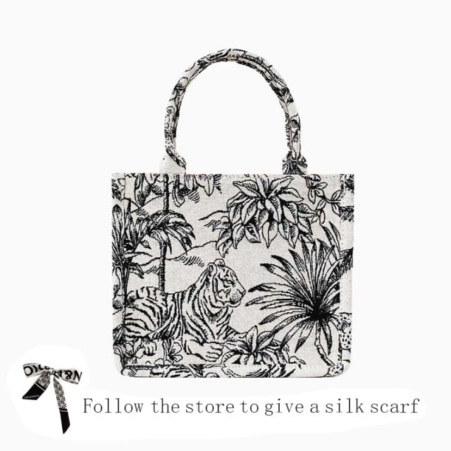 Jacquard Embroidery Shopper