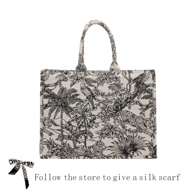 Jacquard Embroidery Shopper