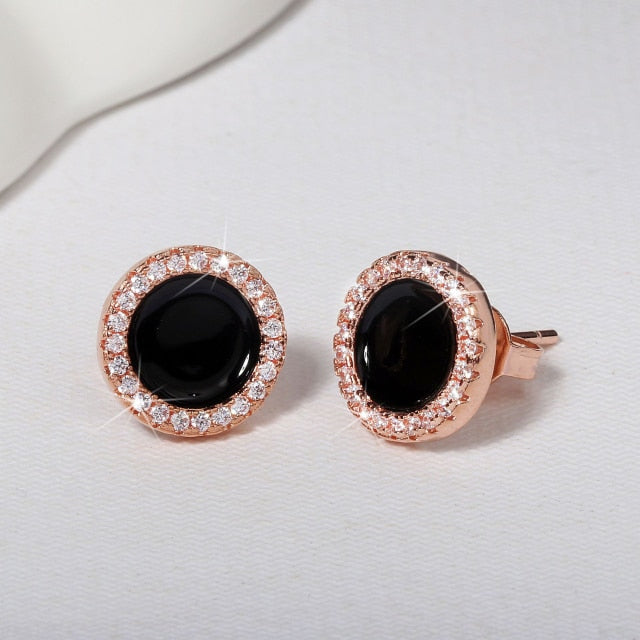 Zircon Stone Bling Earrings