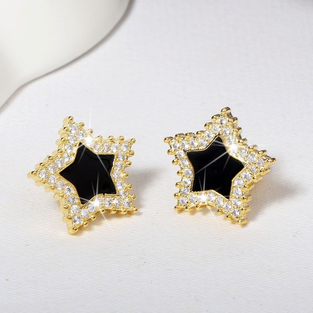 Zircon Stone Bling Earrings