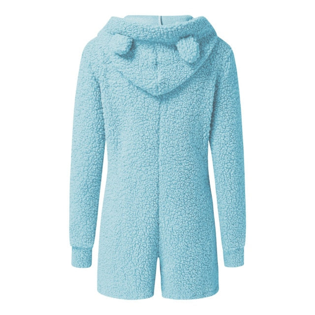 Light Blue Pink Soft & Comfortable Teddy-Bear Lounge