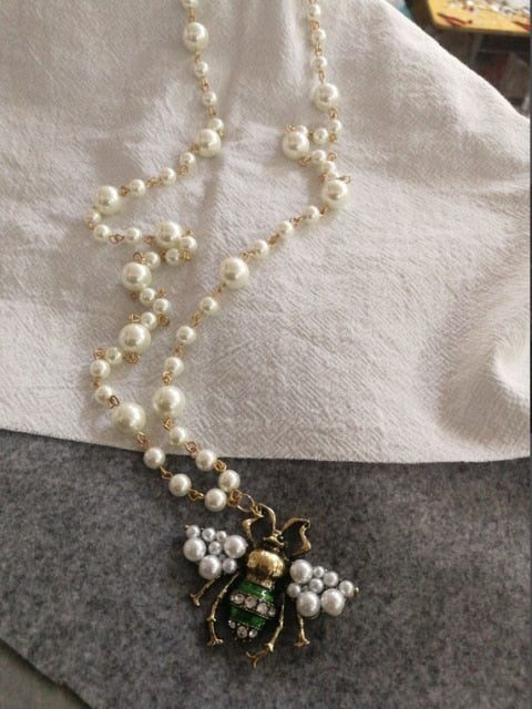 Handmade Pearl Bee Jewelry