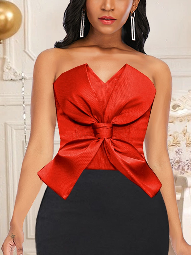 Large Bow Elegant Top