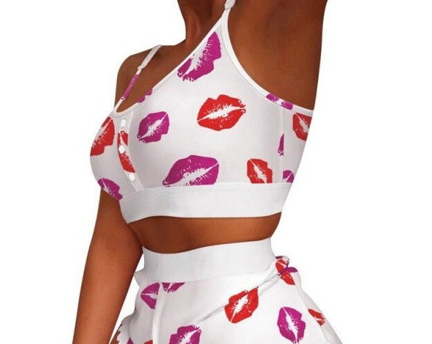 Kiss love two piece pajama set