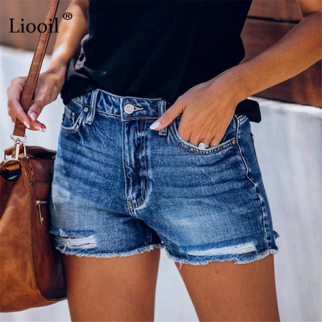 The wear anyway, perfect pair of distressed jean shorts